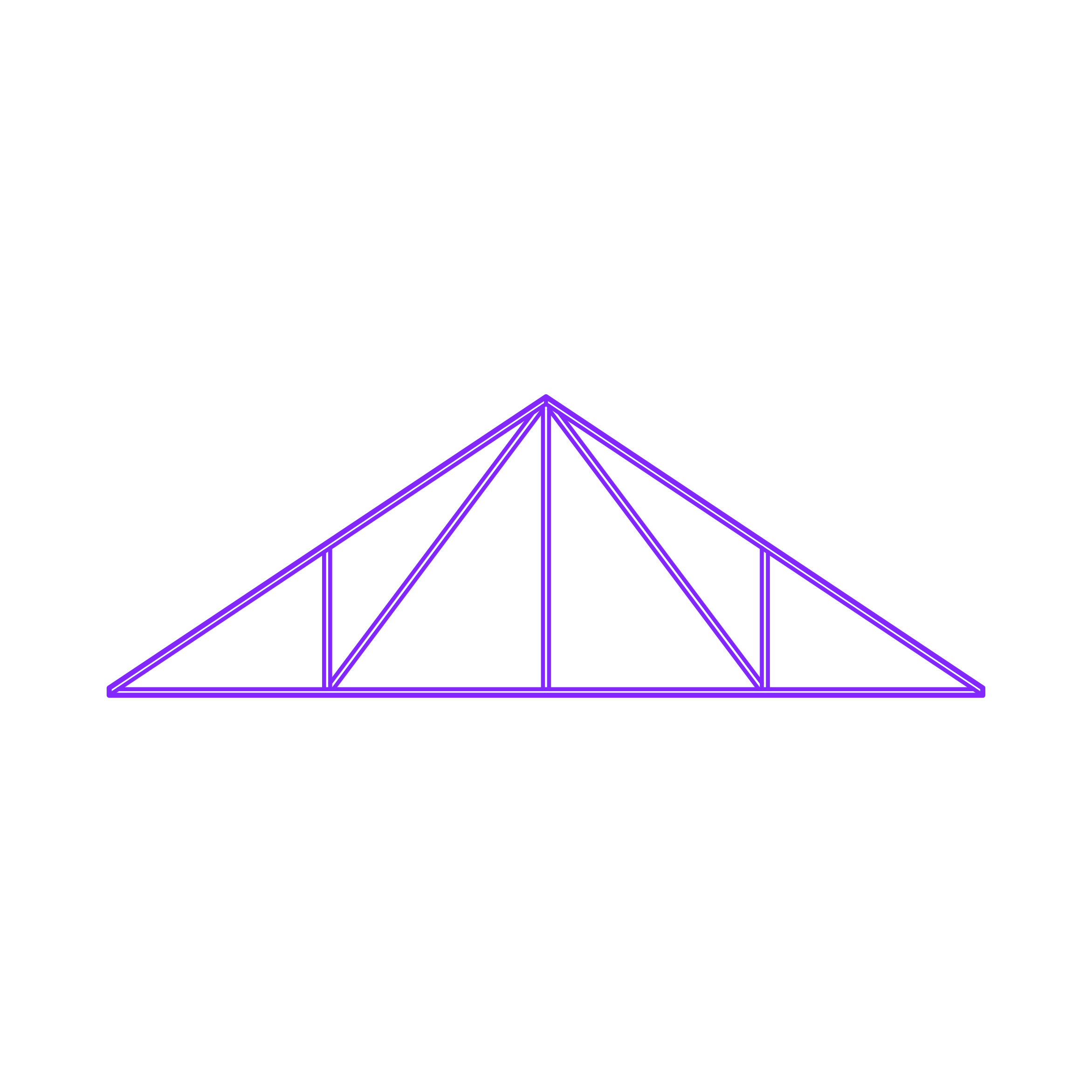 Buildings Trusses Pratt Outline Svg File Free Vectors